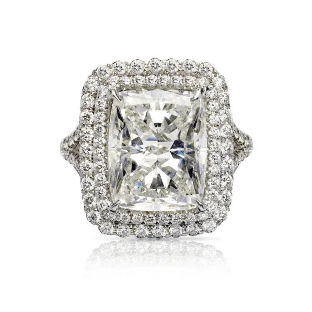 NEW PRINCESS DIAMOND ENGAGEMENT S925 SILVER RING, BEAUTIFUL RING, SHINY RING. - Picture 7 of 7